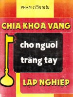 Chìa khóa vàng cho người trắng tay lập nghiệp (1970)  Phạm Côn Sơn