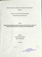 Interpreting indigenous architecture in the design of a school of architecture in loho wa, through critical regionalism