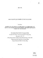 Nghiên cứu ứng dụng các biện pháp can thiệp diệt vật chủ và vector để từng bước khống chế bệnh dịch hạch ở khu vực tây nguyên