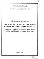Xây dựng hệ thống chỉ tiêu thống kê kinh tế trang trại ở việt nam