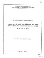 Nghiên cứu đề xuất các giải pháp thực hiện phân luồng học sinh sau trung học cơ sở