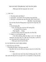 Báo cáo thực tập môn học môi trường biển phần quan trắc khí tượng hải văn ven bờ