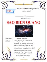 tiểu luận thiên văn học đại cương bài sao biến quang