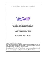 Quy trình thực hành chăn nuôi tốt cho chăn nuôi dê thịt tại việt nam VietGAHP