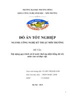 Xây dựng quy trình xử lý nước thải mạ điện bằng đá vôi, mùn cưa và thực vật