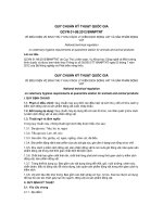 QCVN 01 99 2012 BNNPTNT về điều kiện vệ sinh cách ly khu kiểm dịch động vật và sản phẩm động vật