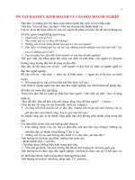 Ôn tập đạo đức kinh doanh và văn hóa doanh nghiệp 