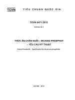 tiêu chuẩn việt nam – DICANXI PHOSPHAT    yêu cầu kỹ thuật