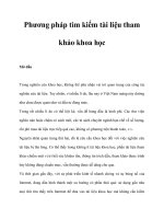 Phương pháp tìm kiếm tài liệu tham khảo khoa học
