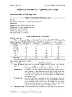 Tiểu luận quản trị chiến lược phân tích môi trường nội bộ doanh nghiệp công ty cổ phần ngọc lan 