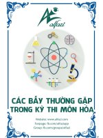 Các bẫy thường gặp trong kỳ thi môn hóa cực hay