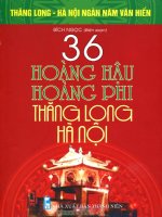 tác phẩm 36 hoàng hậu, hoàng phi thăng long hà nội