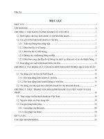 Tiểu luận môn văn hóa kinh doanh phân tích mối quan hệ giữa văn hóa kinh doanh và hoạt động sản xuất kinh doanh của doanh nghiệp 