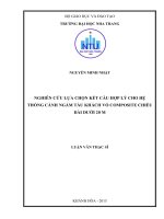 Nghiên cứu lựa chọn kết cấu hợp lý cho hệ thống cánh ngầm tàu khách vỏ composite chiều dài dưới 20m