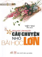 Câu chuyện nhỏ bài học lớn