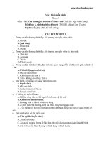 TRẮC NGHIỆM Môn: Giải phẫu bệnh