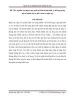 luận văn khoa quản trị du lịch  thực trạng quản trị hoạt động kinh doanh dịch vụ bổ sung trong khách sạn daewoo