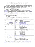 YÊU CẦU CHUNG KHI XÂY DỰNG MỘT CHỦ ĐỀ DẠY HỌC THEO PHÁT TRIỂN NĂNG LỰC