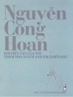 đời viết văn của tôi thăm nhà người anh em chiến đấu  tác giả nguyễn công hoan