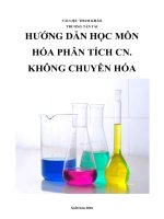 Tài liệu hướng dẫn học môn hóa phân tích