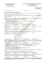 đề thi môn hóa ôn tập đại học ... có đáp án