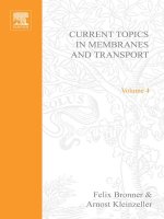 (Current topics in membranes and transport 4) felix bronner and arnost kleinzeller (eds ) elsevier, academic press (1974)