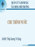 Bài thuyết trình chu trình nước (nhóm 5)