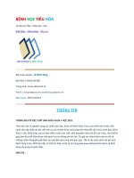 BỆNH HỌC TIÊU HÓA, ĐẠI HỌC Y HÀ NỘI