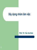 Xây dựng nhóm làm việc