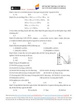 đề thi thử hóa .. ôn tập đại học