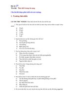 TRẮC NGHIỆM THAI CHẾT TRONG TỬ CUNG, CÓ ĐÁP ÁN