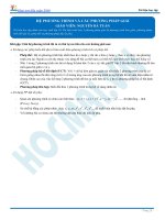 Hệ phương trình  bài tập + giải chi tiết