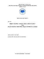 Tiểu luận môn hành vi tổ chức hiện tượng chảy máu chất xám tại ngân hàng thương mại cổ phần á châu 