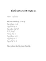 Thuyết trình chủ đề lý thuyết thị trường hiệu quả 