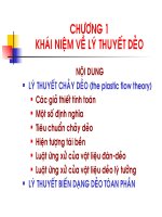 Bài giảng Lý thuyết chảy dẻo