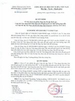 Bài dự thi liên môn dự thi cấp quốc gia năm 2016 tỉnh Quảng Ninh