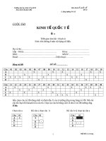 Đề thi tham khảo môn kinh tế quốc tế