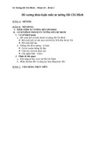 thảo luận tư tưởng hồ chí minh VCU đề tài làm rõ cơ sở khách quan và chủ quan của cơ sở hình thành tư tưởng hồ chí minh và vận dụng của đảng ta hiện nay