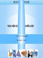 Thuyết trình đề tài thực hiện và kiểm tra chiến lược 