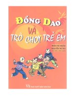 đồng dao và trò chơi cho trẻ em  nguyễn thị ngân