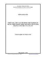 Thiết kế, chế tạo mô hình thí nghiệm sử dụng thiết bị đo nhiệt để phân tích tình trạng làm việc của ổ lăn