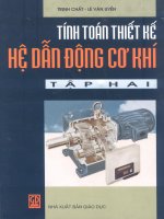 Tính toán thiết kế hệ dẫn động cơ khí tập 2   lê văn uyển  trịnh chất