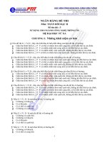 Tổng hợp đề thi trắc nghiệm Toán rời rạc