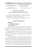 Bài thu hoạch nội dung thực tập sư phạm (thực tập sư phạm 2) trường thcs trần quốc toản