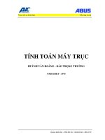 Tính toán máy trục (NXB khoa học kỹ thuật 1975)   huỳnh văn hoàng