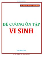 Đề cương vi sinh y thái nguyên