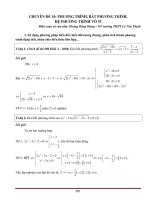 Đề cương toán luyện thi THPT Quốc gia Phần 4