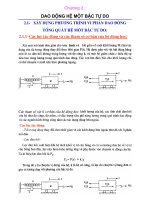 Tính hệ dao động một bậc tự do và hữu hạn bậc tự do