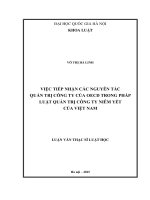 VIỆC TIẾP NHẬN CÁC NGUYÊN TẮC QUẢN TRỊ CÔNG TY CỦA OECD TRONG PHÁP LUẬT QUẢN TRỊ CÔNG TY NIÊM YẾT CỦA VIỆT NAM