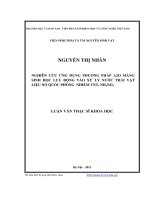 Nghiên cứu ứng dụng phương pháp a2o màng sinh học lưu động vào xử lý nước thải vật liệu nổ nhiễm TNT, NH4NO3